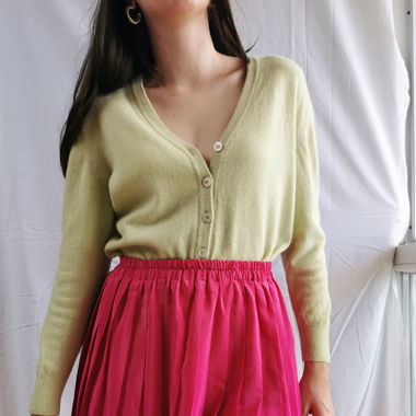 Pastel green vintage cardigan
