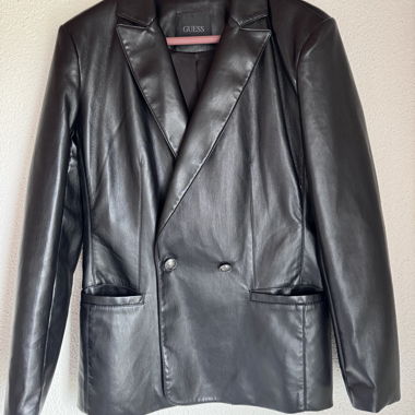 Guess faux leather blazer black Sz. L
