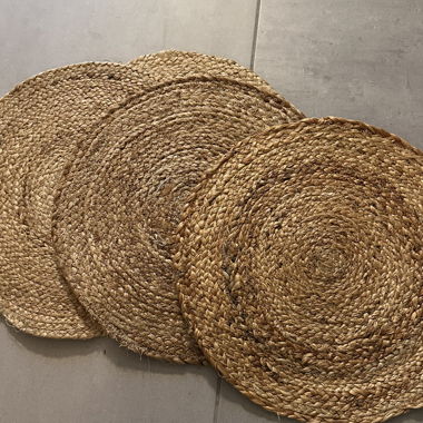 Jute placemat set 40 cm