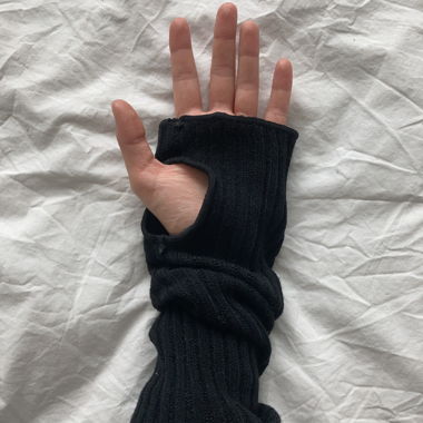 Black Fingerless Arm Warmers
