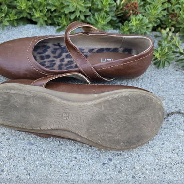 Ballerine Mary Jane marroni flash