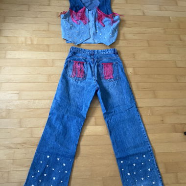 Printed Jeans Set inspired by Harry Styles