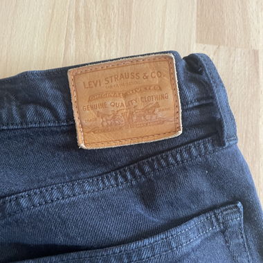 Levis Black Ribcage Straight Trousers