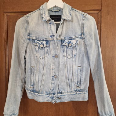 AllSaints Jeansjacke hellblau XS