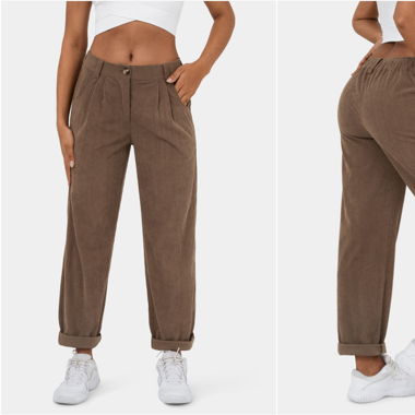 Halara Lässige Cordhose mit mittelhohem Bund