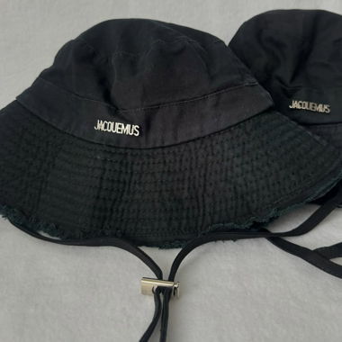Jacquemus schwarzer Bucket Hat