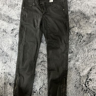 Jean skinny taille basse noir