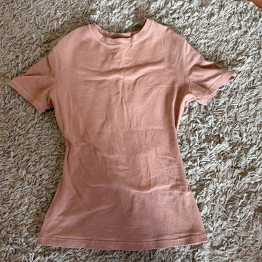 T-shirt rose à manches courtes XXS