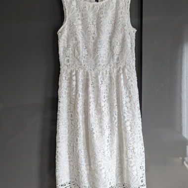 Esprit weisses Spitzenkleid Grösse 38