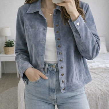Veste en daim vintage