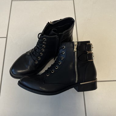 Black ankle boots