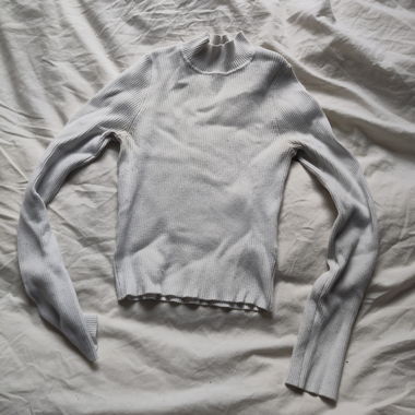 Grey Turtleneck Sweater