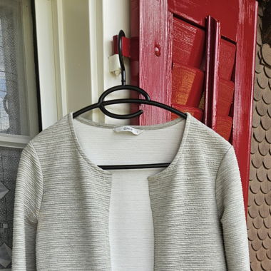 Grauer Blazer/Cardigan