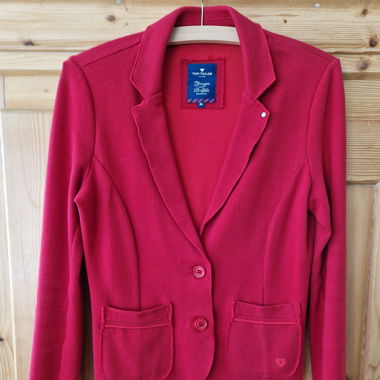 bequemer Jersey-Blazer, rot