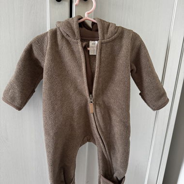 Combinaison bebe H&M brun - 1 à 2 mois