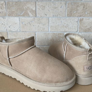 UGG CLASSIC ULTRA MINI - Ankle Boot - sand