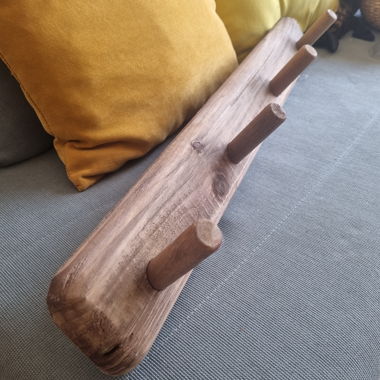 Appendiabiti da parete in legno