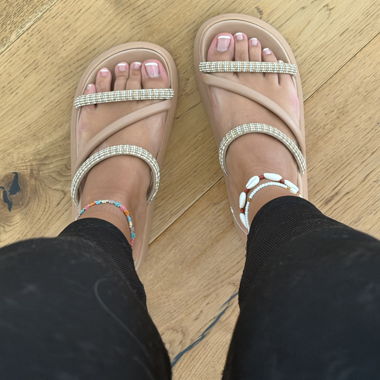 Strass Infradito-Sandalen