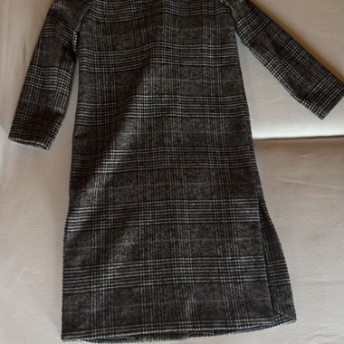 Checked Wool Coat