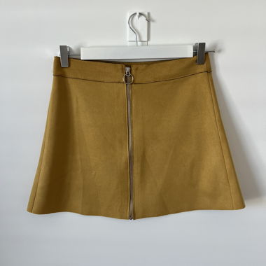 Jupe crayon mini en A jaune