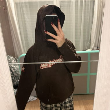 zimtstern hoodie brown