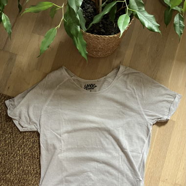 T-shirt - grey/beige