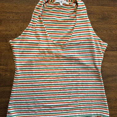 Gestreiftes Neckholder-Top