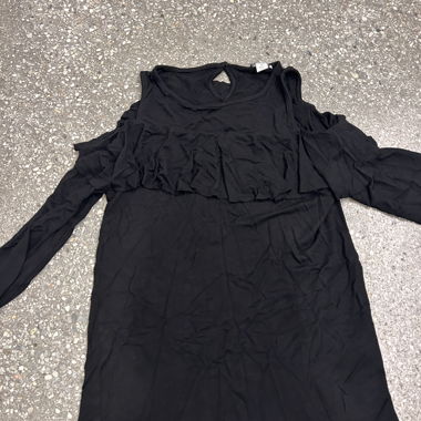 Schwarzes Cold-Shoulder Longsleeve, Gr. M