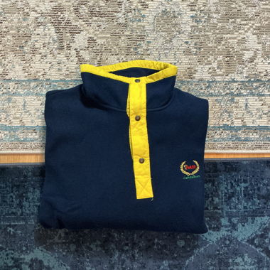 Felpa Polti blu navy e gialla taglia T1