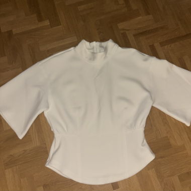 Trendiges Zara Oberteil in Weiss, Grösse S