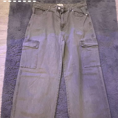 pantalon cargo vert