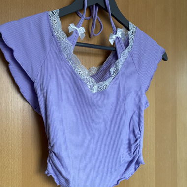 Top viola in pizzo