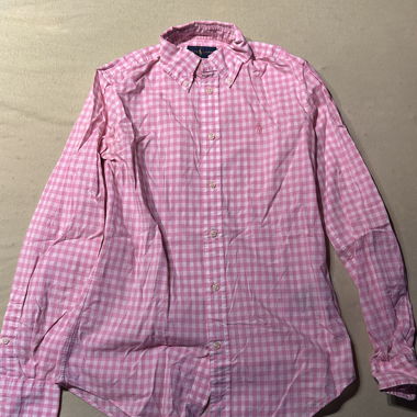 Chemise à carreaux rose Ralph Lauren
