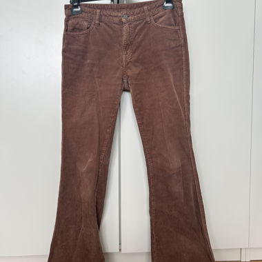 Brown bootcut trousers