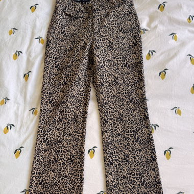 Pantalon flare léopard Zara