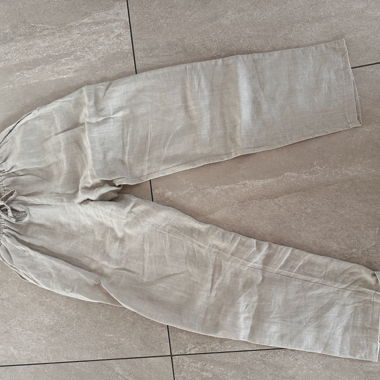 Beige Linen Pants Size M