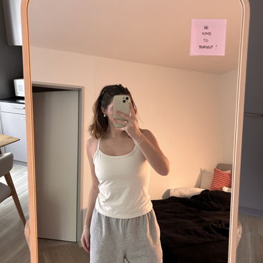 Débardeur de sport couleur crème - H&M