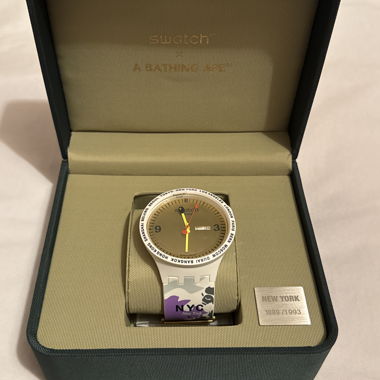 Swatch x BAPE BIG BOLD New York watch