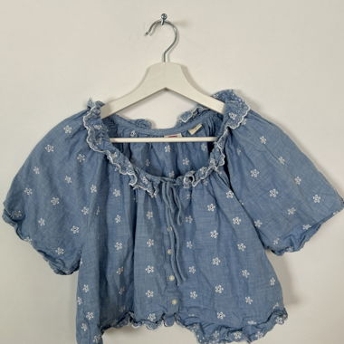 Levi's Blouse with Blue Floral Pattern