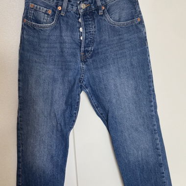 High-Waist Straight Jeans