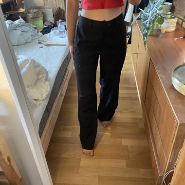 Pantaloni neri loose fit