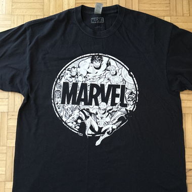 T-shirt Marvel noir