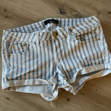 Short en jean rayé taille S
