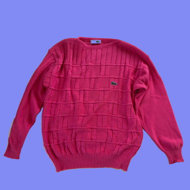 Vintage Lacoste Strickpullover pink