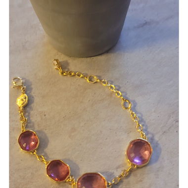 Bracelet en tons dorés