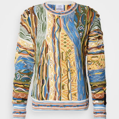 Pull tricoté Carlo Colucci - multicolore