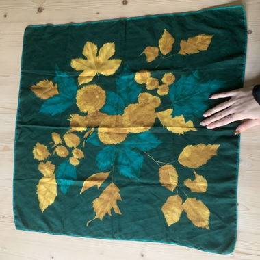 Foulard in grün-gelb