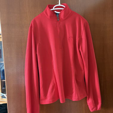 Maglione con zip rosso Odlo