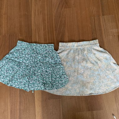 skirts floral print zara/h&m