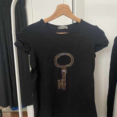 T-shirt Guarapo clé strass doré 
